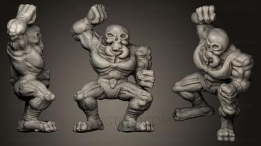 Figurines heroes, monsters and demons (STKM_0431) 3D model for CNC machine